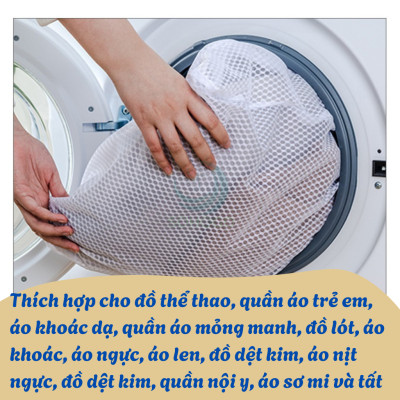 Túi giặt lưới chống biến dạng đồ 3 size– Dạng hộp có quai xách Túi lưới giặt đồ 3D cao cấp  Túi giặt vải lưới chống xù – Giữ phom quần áo Túi giặt bảo vệ đồ thời trang – Có tay cầm tiện lợi