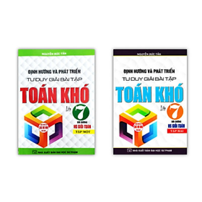 Sách - Combo Định hướng và phát triển tư duy giải bài tập toán khó 7 tập 1 + 2 - ( Dùng Cho Bộ Sách Giáo Khoa Hiện Hành)