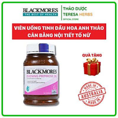 Viên Tinh Dầu Hoa Anh Thảo Hỗ Trợ Đẹp Da, Cân Bằng Nội Tiết Tố Blackmores Evening Primrose Oil Lọ 190 Viên