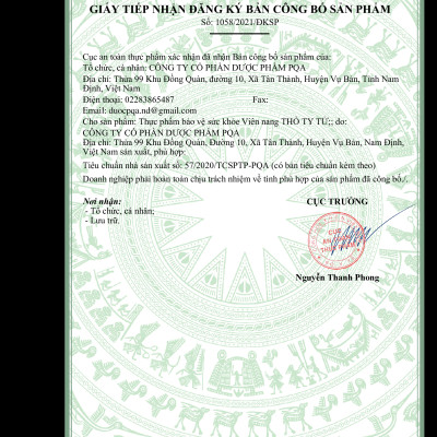 Thỏ ty tử PQA hộp 50 viên nang giúp bổ thận tráng dương, tăng cường sinh lý cho nam giới trưởng thành, suy giảm sinh lý