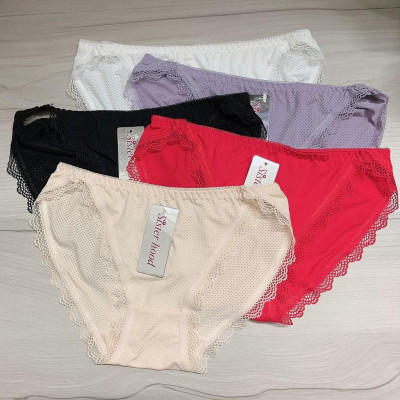 Combo 5 Quần Lót Nữ Thông Hơi Viền Ren 7633 – Mềm Mịn, Thoáng Khí, Đa Màu