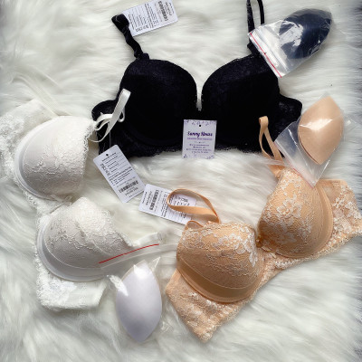 Áo ngực nữ mút mỏng phối ren tặng kèm miếng mút giúp nâng ngực mã HG293320