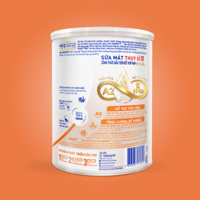 Sữa bột Nestlé NAN INFINIPRO A2 1 với công thức đầu tiên chứa đạm A2, 6HMO & Lợi khuẩn kép nhập khẩu Thụy Sĩ - Hộp 800g cho bé 0 - 12 tháng