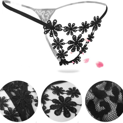 Quần lót nữ lọt khe ren sexy xếp hình hoa - Màu đỏ