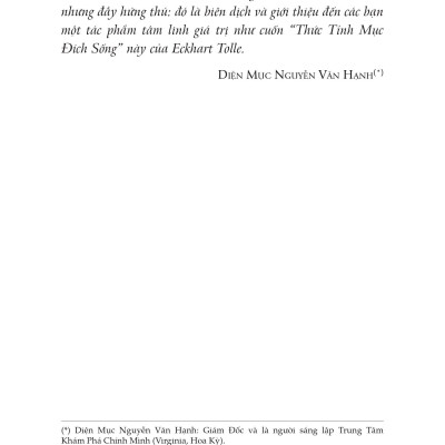 Thức Tỉnh Mục Đích Sống (Tái Bản)