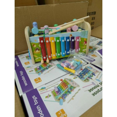 ĐỒ CHƠI GỖ-  trò chơi ĐẬP CHUỘT 7 IN 1 BẰNG GỖ- ĐẬP CHUỘT GỖ