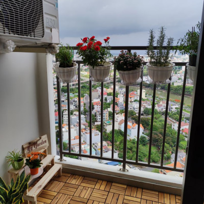 Vỉ Gỗ Lót Sàn Ban Công Thương Hiệu ANKAN Màu Nâu Vàng Loại 12 Nan, Ván gỗ lót sàn ngoài trời, Sân vườn, Hồ Bơi, Phòng Spa, Siêu Bền, Chịu Nước Tốt, Chống trơn Trượt, Tiêu Chuẩn Xuất Khẩu (10 Tấm)