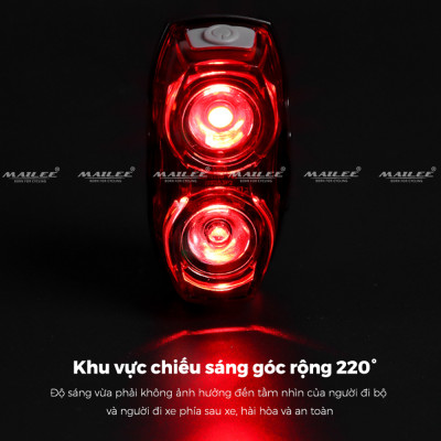 Đèn Hậu Xe Đạp LED RPL-2230 Nhấp Nháy Sáng Cao Gắn Trụ Yên An Toàn Ban Đêm Xe Đạp Địa Hình (chạy pin AAA) - Mai Lee