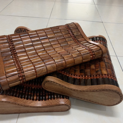 Gối Công Thái Học , Gối Hạt Gỗ Hương - Kích Thước 43cmx24cmx8/4cm ( video , hình thật ) 