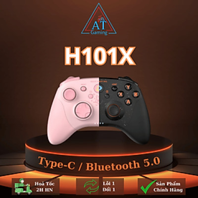 Tay cầm chơi game không dây DAREU H101X (Dual Mode: Type-C, Bluetooth) - Hàng chính hãng