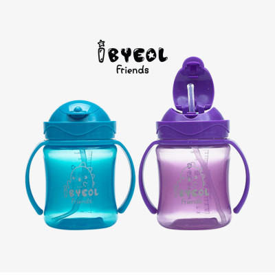 Cốc ống hút IBYEOL Friends Flip Color One Touch (nhập khẩu Hàn Quốc)