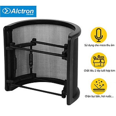 ROGTZ - Pop Filter Alctron PF06 - Lọc Âm Hiệu Quả, Bảo Vệ Micro Chuyên Nghiệp Lưới Kim Loại Cao Cấp Lọc Âm 99% Loại Bỏ Nhiễu Âm Tiếng Ồn Tiếng Vọng Bảo Vệ Micro Bụi Bẩn Công Trùng Hơi Nước Tương Thích Mọi Loại Micro Sang Trọng Dễ Lắp Đặt - Hàng Chính Hãng