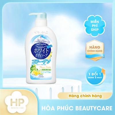 Sữa Tắm Dưỡng Trắng Mịn Da Chiết Xuất Collagen Kose Softymo Body Soap (Chai 600mL) 
