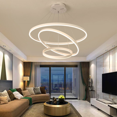 Đèn thả 3 vòng OCTIMUS 3 chế độ màu ánh sáng trang trí nội thất, sang trọng.