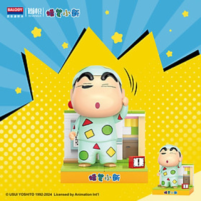 Đồ chơi - BALODY - 21272-5 Bộ xếp hình Crayon Shin-chan (129chi tiết)  (KT8.5x8.5x11cm)