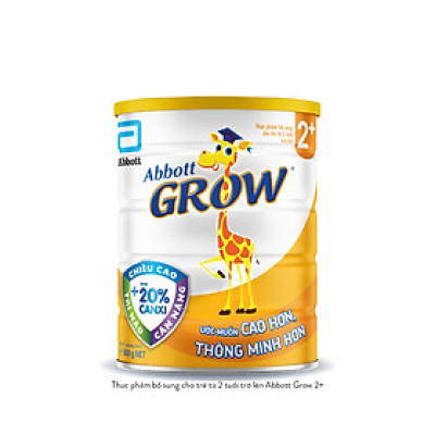 Sữa Abbott Grow 2+ 850g cho trẻ từ 2 tuổi trở lên
