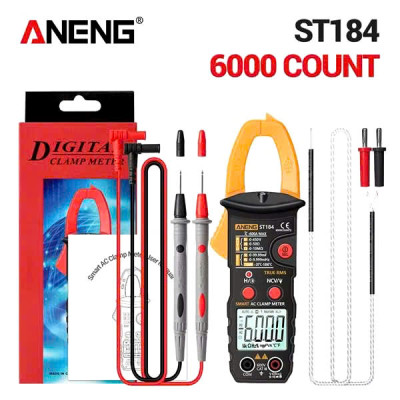 ANENG ST184 Ampe Kìm Kỹ Thuật Số Auto-Ranging (Tự Động Đo), Vạn Năng Kế True-RMS, Dụng Cụ Đo Điện Chuyên Dụng, hàng nhập khẩu