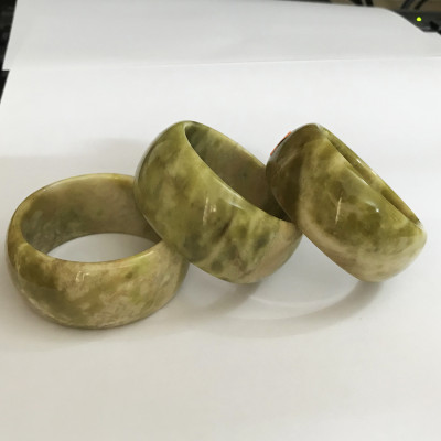 Vòng tay đá tự nhiên bản to cho nữ 3cm nhiều màu cẩm thạch Việt Nam VONGCAMTHACH3CM