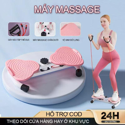 Bàn xoay eo 3004R Xoay eo giảm cân, tập bụng, kết hợp massage chân