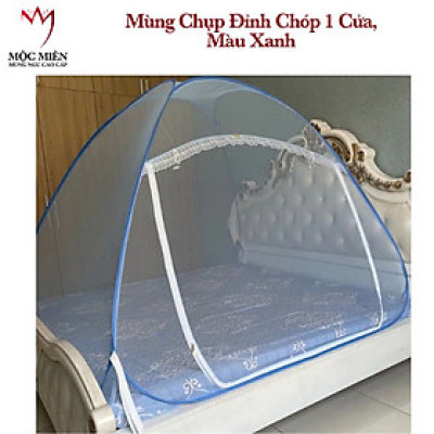 Màn chụp , Mùng chụp tự bung đỉnh chóp cao cấp Mộc Miên - Màn F1 -Kích thước 1,6mx2m ( hình thật ) 