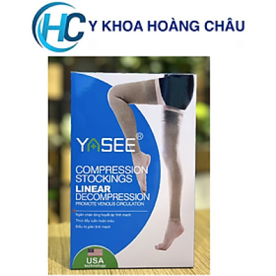  Vớ y khoa Đùi Không Bàn Chân - Suy Giãn Tĩnh Mạch Yasee - Tất y khoa giãn tĩnh mạch (1 đôi)
