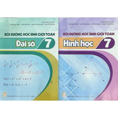Sách - (Combo 4 cuốn ) Bồi Dưỡng Học sinh giỏi toán 7 đại số + hình học