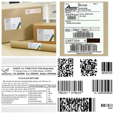 Nhãn Bế, Giấy Decal Brother DK-11202 (62mm x100mm x 300 Nhãn) - Hàng chính hãng