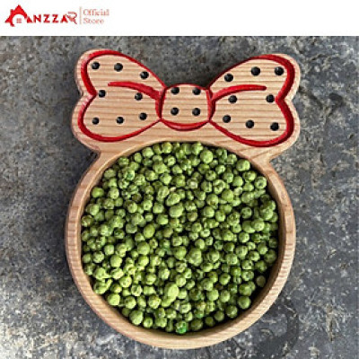 Khay gỗ hình chiếc nơ Anzzar-02 – Gỗ Tần Bì, Óc Chó nguyên khối, khay đựng bánh kẹo, mứt Tết, decor sang trọng