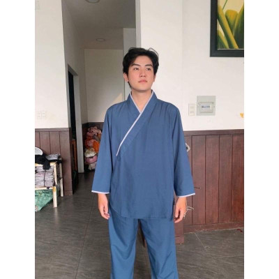 Đồ Lam Đi Chùa Pháp Phục Phật Giáo VẠT CHÉO