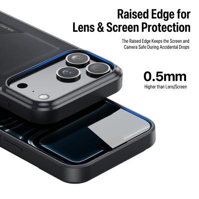 [Iphone 17] Ốp Lưng Mỏng Nhẹ Có Khe Đựng Thẻ cho Iphone 17 Pro max/ 17 Pro Dux Ducis Pocard_ Hàng chính hãng