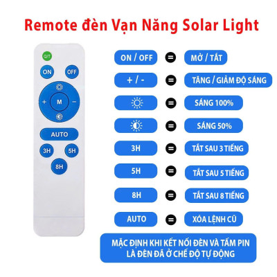 Đèn năng lượng mặt trời chống lóa Vạn Năng Solar 200w 