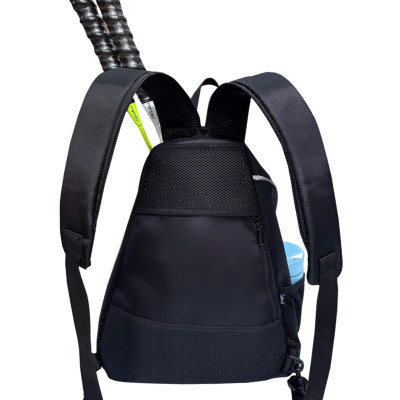 Balo thể thao đựng vợt TROY họa tiết logo Pickleball, cầu lông, Tennis, vải bố chống thấm, size 45 x 33 x 18cm