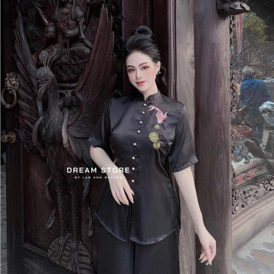 ĐỒ LAM ĐI CHÙA  Tàu Phi Lụa