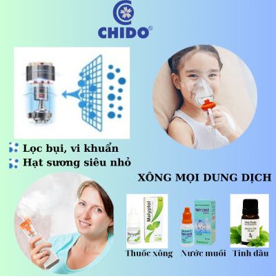 Máy xông mũi họng CHIDO công nghệ Nhật Bản