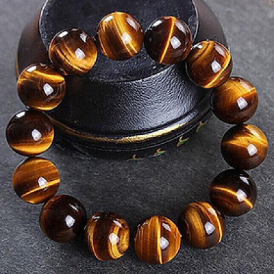 Vòng Đá Mắt Hổ Vàng Nâu