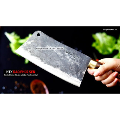 Dao Phúc Sen Chặt Gà Cán Cẩm Khâu Đồng N09D