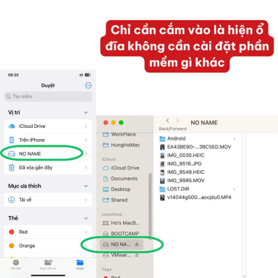 Đầu đọc thẻ nhớ SD, TF ( Micro SD ) đa năng 3in1 dùng cho iPhone, iPad, điện thoại Android, máy tính, PC, laptop - Hàng Chính Hãng