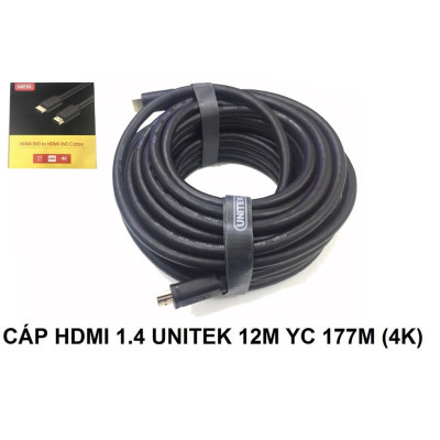 CÁP HDMI 1.4 UNITEK 12M YC 177M hỗ trợ 3D 4K - HÀNG CHÍNH HÃNG