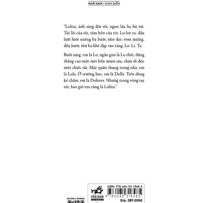 Sách Lolita - Ấn Bản Đặc Biệt 20 Năm Thành Lập Nhã Nam - Bìa Cứng