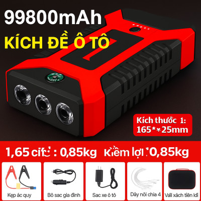 Kích Đề Nổ Ô Tô Nhật Bản Loại Xịn – Dùng Được Cho Xe Máy, Ô Tô, Có Đèn Pin Và Sạc Dự Phòng Cực Đỉnh