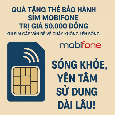 [CÓ ESIM]Sim 5G Mobifone 12G100 có ngay 100G/tháng sử dụng 12 tháng ko cần nạp tiền, dùng toàn quốc- Hàng chính hãng