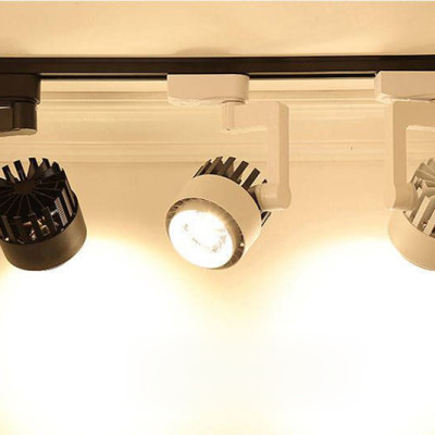 Combo 3 đèn rọi ray + 1 ray 1 mét vỏ trắng DX100 loại chuẩn