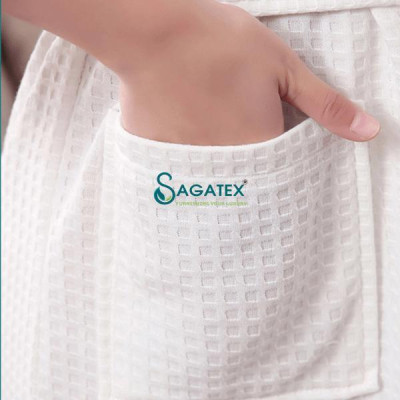 Áo Choàng Tắm Tổ Ong SAGATEX Kiểu Dáng Thanh Lịch Thấm Hút Tốt Cho Nam Và Nữ