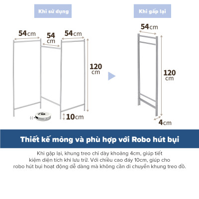 Giá Phơi Quần Áo Bằng Thép Không Gỉ PSI-02 TENMA, Dễ Dàng Tháo Lắp, Gấp Gọn Và Điều Chỉnh