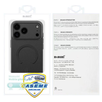 Ốp lưng cho iPhone Air, iPhone 17, iPhone 17 Pro, iPhone 17 Pro Max Memumi Slim Case Magnetic siêu mỏng - Hàng Chính Hãng