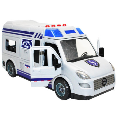 Đồ Chơi Lắp Ráp DIY Xe Van Cảnh Sát Có Đèn Và Âm Thanh - Vecto VT8088D