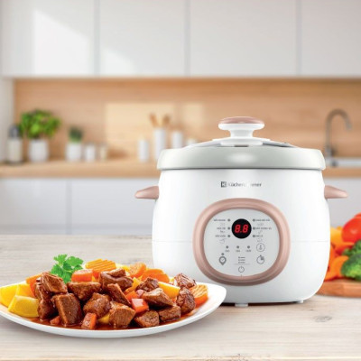 Nồi nấu chậm Kuchenzimmer 13086 1.5lít Hàng Chính Hãng