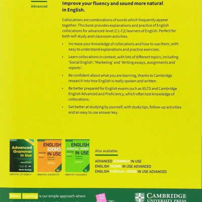 English Collocations In Use Advanced Book With Answers (Vocabulary In Use)