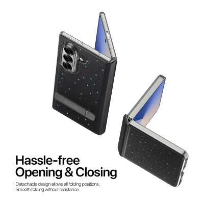 Bao da Dux Ducis STEX Series PU Leather Foldable dành cho Samsung Galaxy Z Flip 7_ Hàng chính hãng