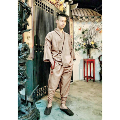 ĐỒ LAM ĐI CHÙA  Set Nam Cao Cấp SS1